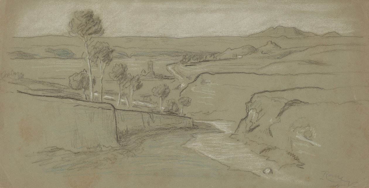 Pejzaż rzymski, ok. 1900. autorstwa Elihu Vedder