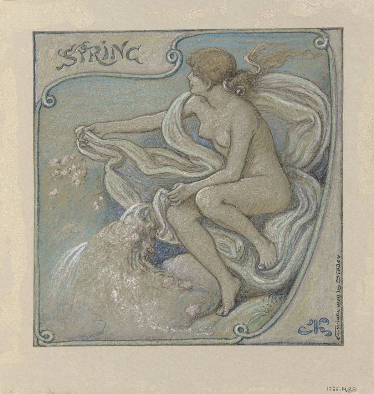 Wiosna autorstwa Elihu Vedder