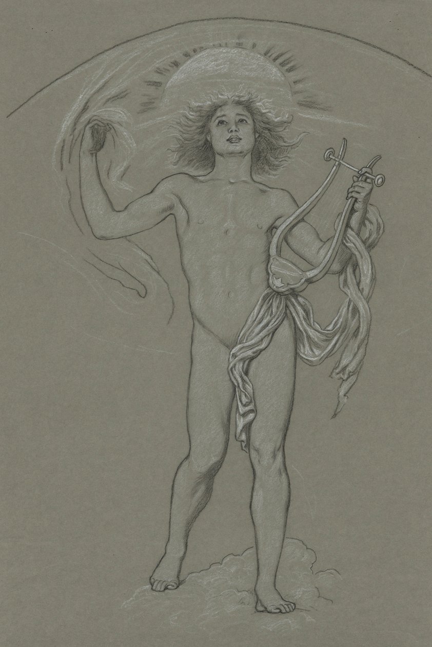 Studiuj dla Apolla autorstwa Elihu Vedder