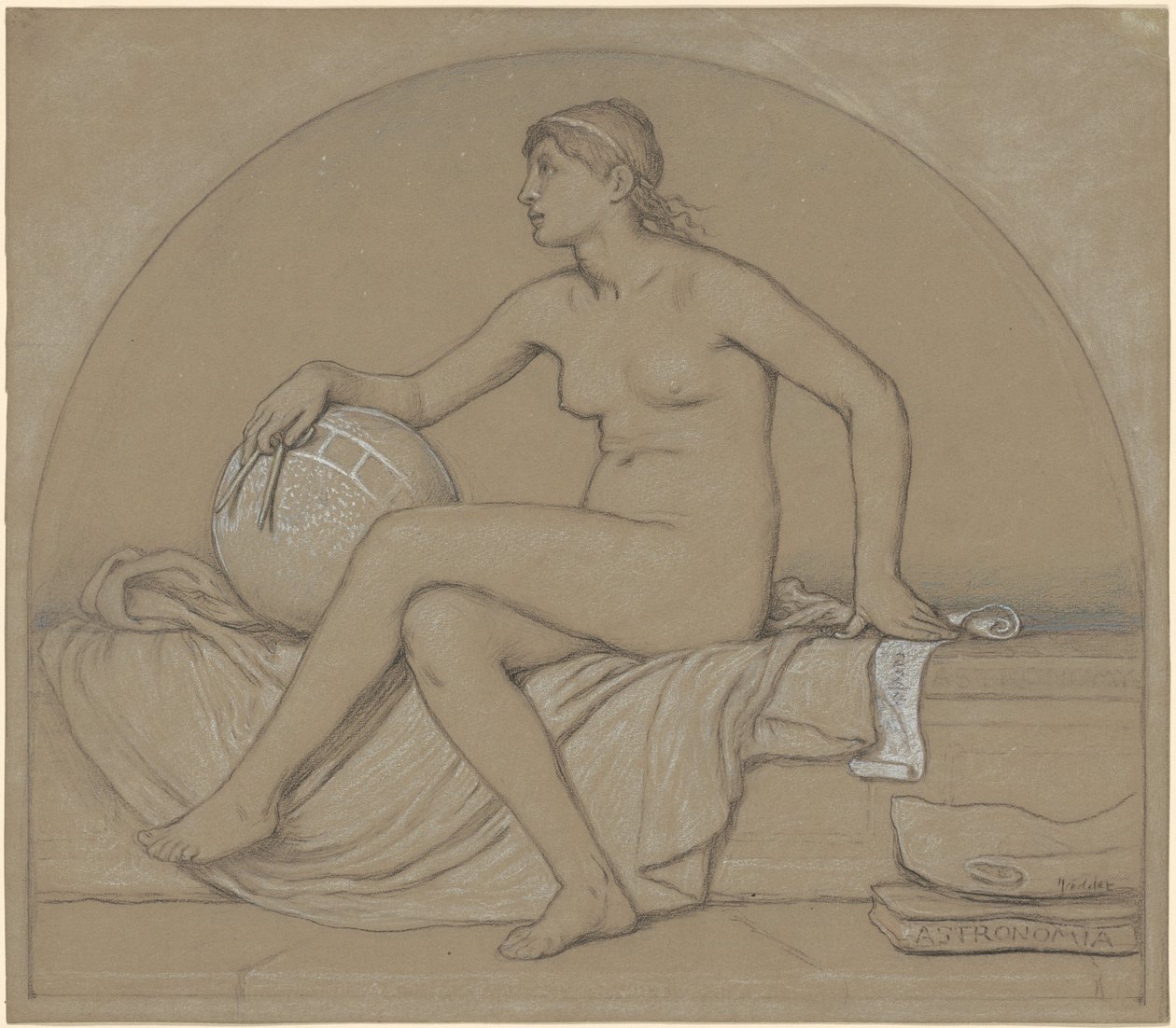 Studia dla "Astronomii" autorstwa Elihu Vedder