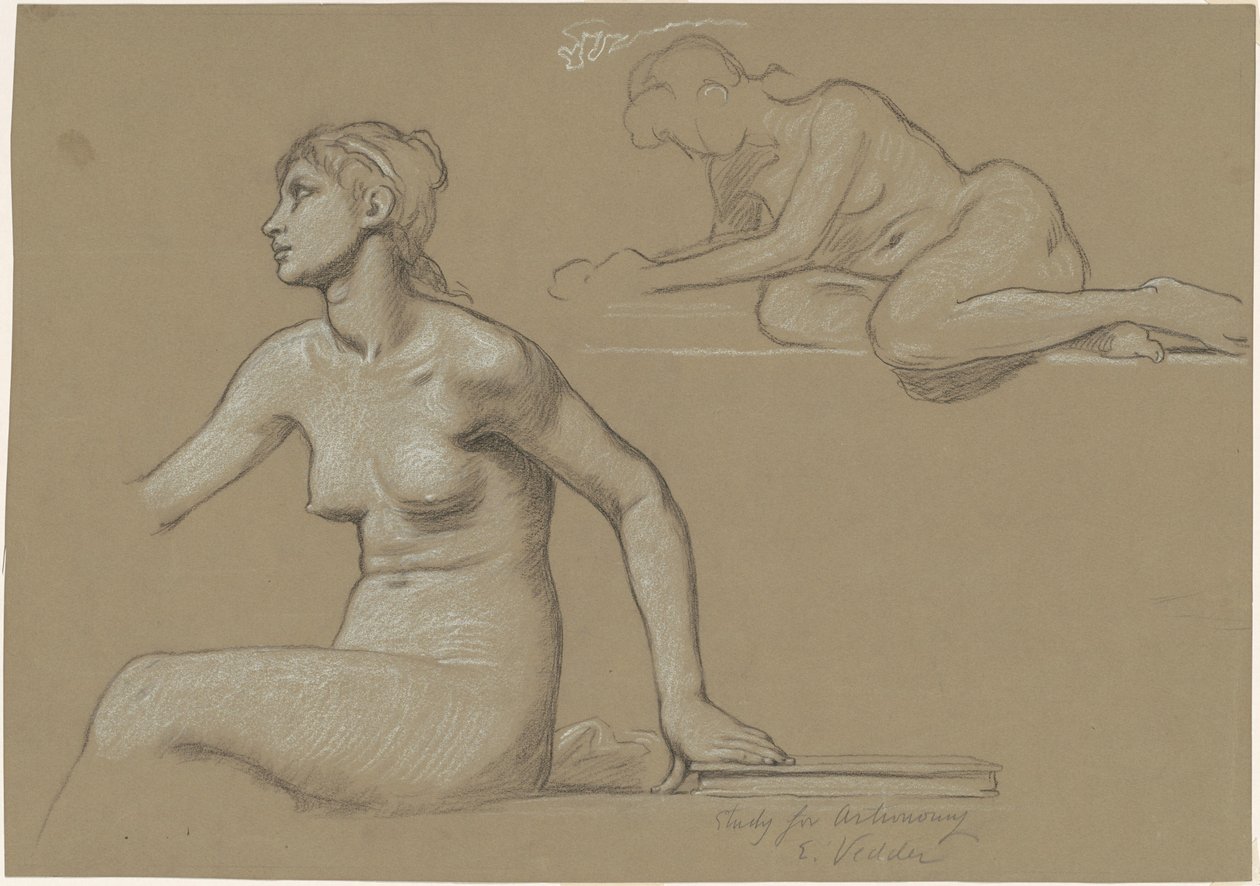 Studia dla "Astronomii" autorstwa Elihu Vedder