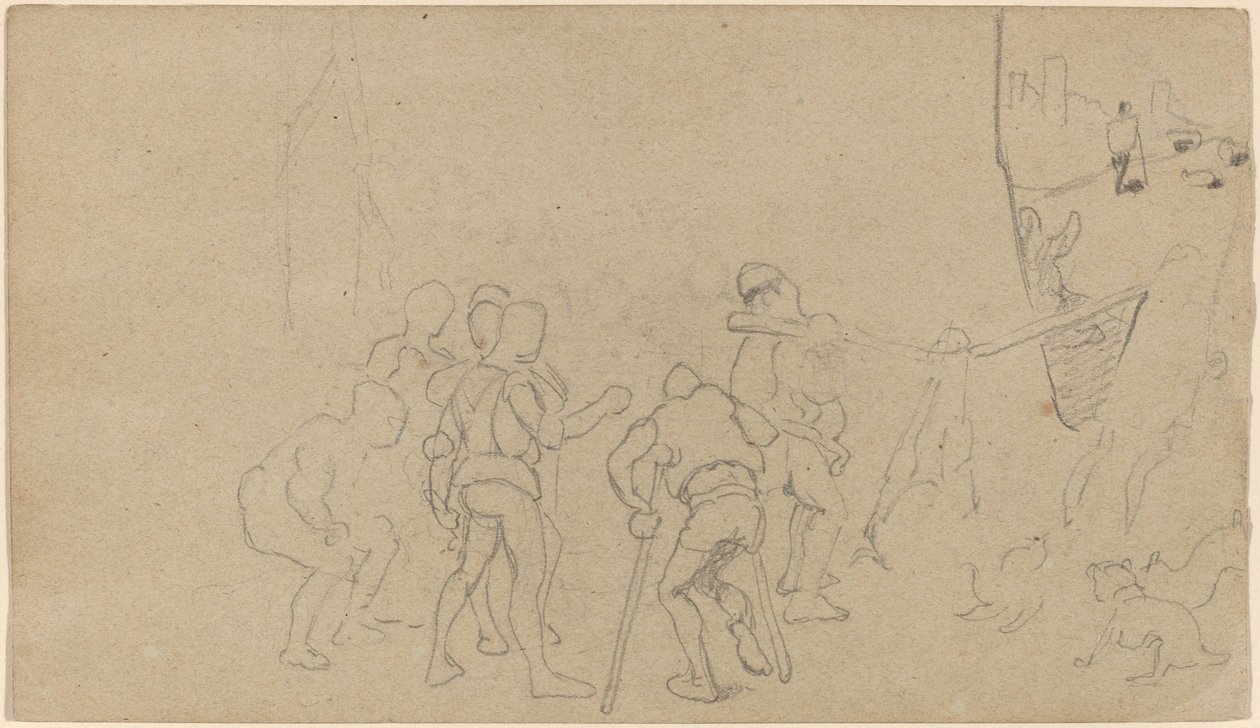 Scena wiejska, ok. 1859. autorstwa Elihu Vedder