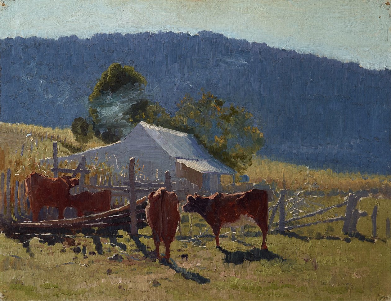 Czas doju (Dolina Araluen) autorstwa Elioth Gruner