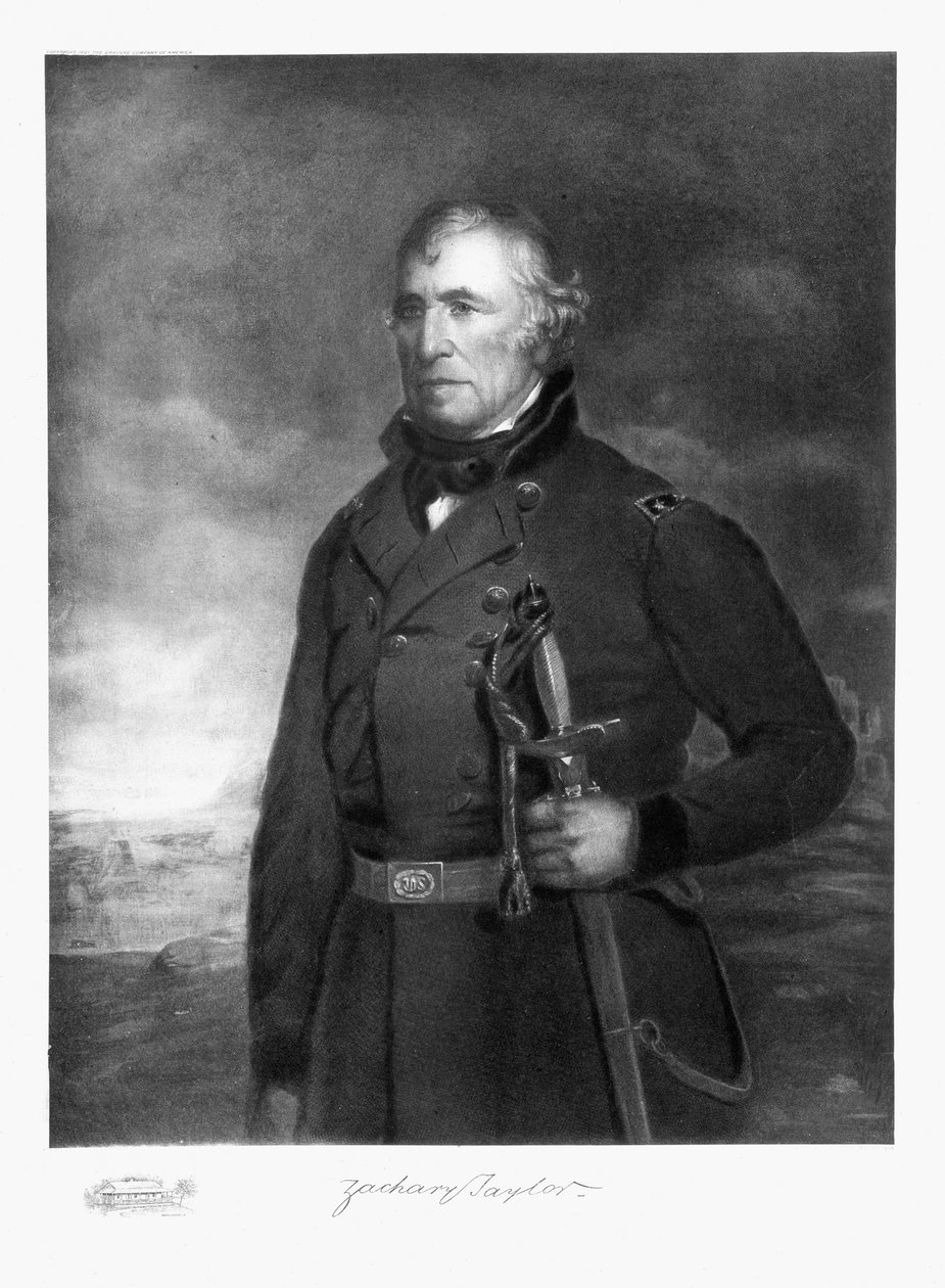 Zachary Taylor, 12. prezydent Stanów Zjednoczonych Ameryki, wyd. 1901 (fotograwiura) autorstwa Eliphalet Frazer Andrews