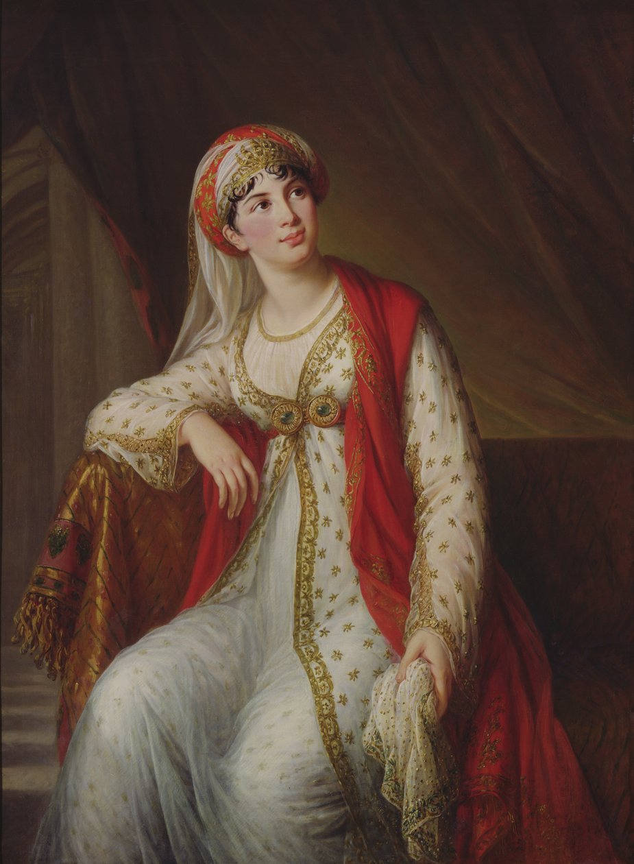 Madame Giuseppina Grassini (1773-1850) w roli Zairu, 1805 autorstwa Elisabeth Louise Vigee Lebrun