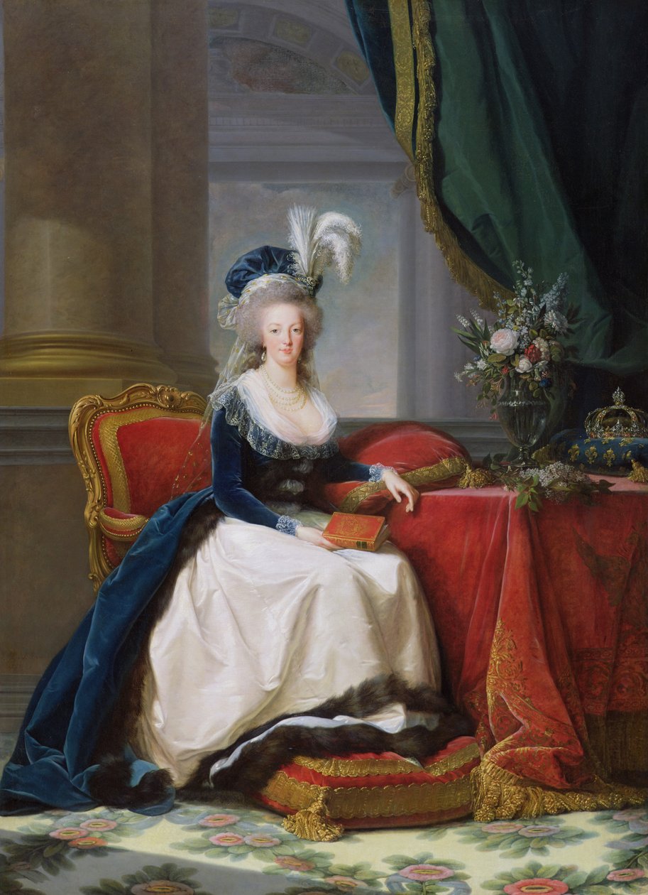 Marie-Antoinette (1755-93) 1788 autorstwa Elisabeth Louise Vigee Lebrun