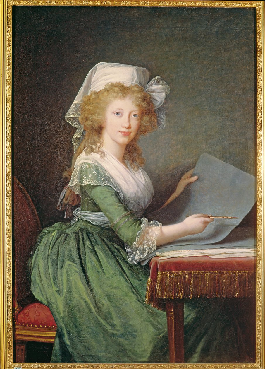 Marie-Louise z Burbon-Sycylia (1773-1802) 1790 autorstwa Elisabeth Louise Vigee Lebrun