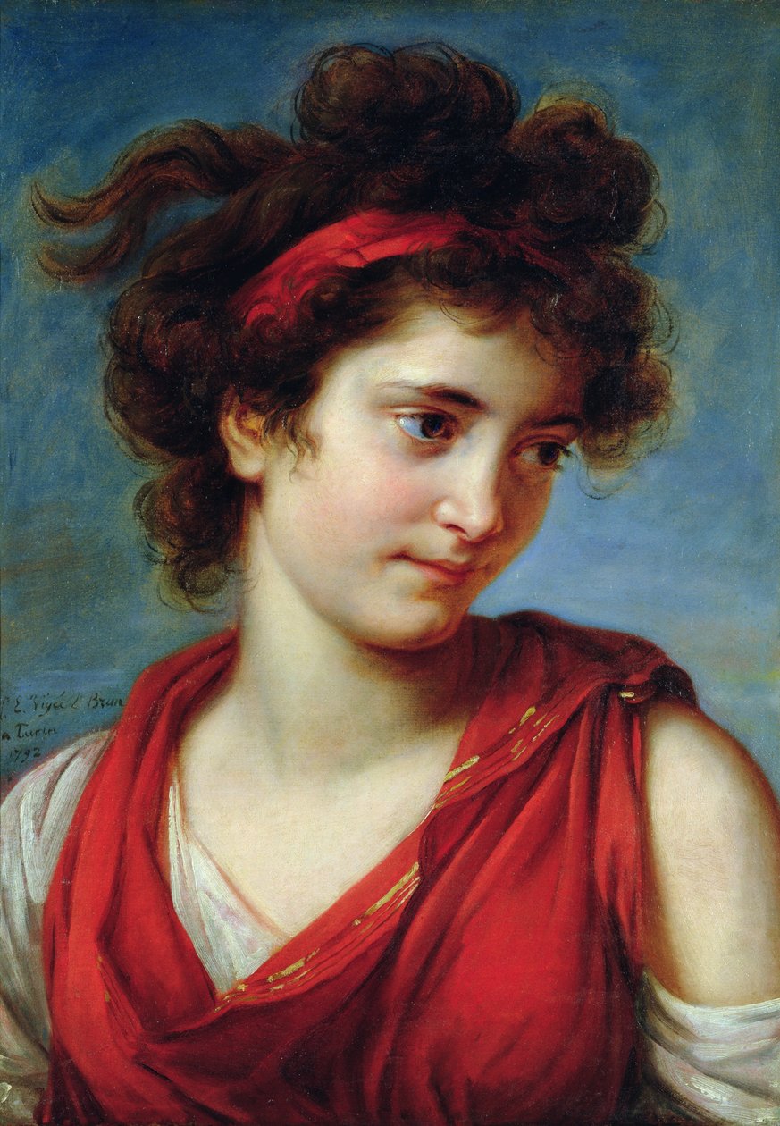 Portret kardynała maguerite, 1792 autorstwa Elisabeth Louise Vigee Lebrun