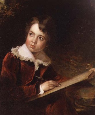 Młody chłopiec piszący autorstwa Elisabeth Louise (attr. to) Vigee Lebrun