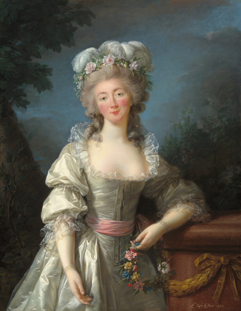 Madame du Barry, 1782. autorstwa Elisabeth Louise Vigee Lebrun