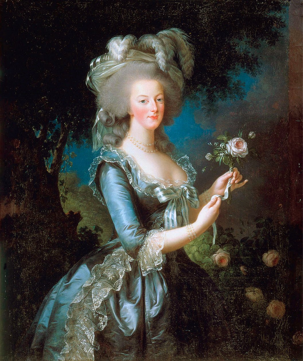 Maria Antonina z Różą, 1783. autorstwa Elisabeth Louise Vigee Lebrun