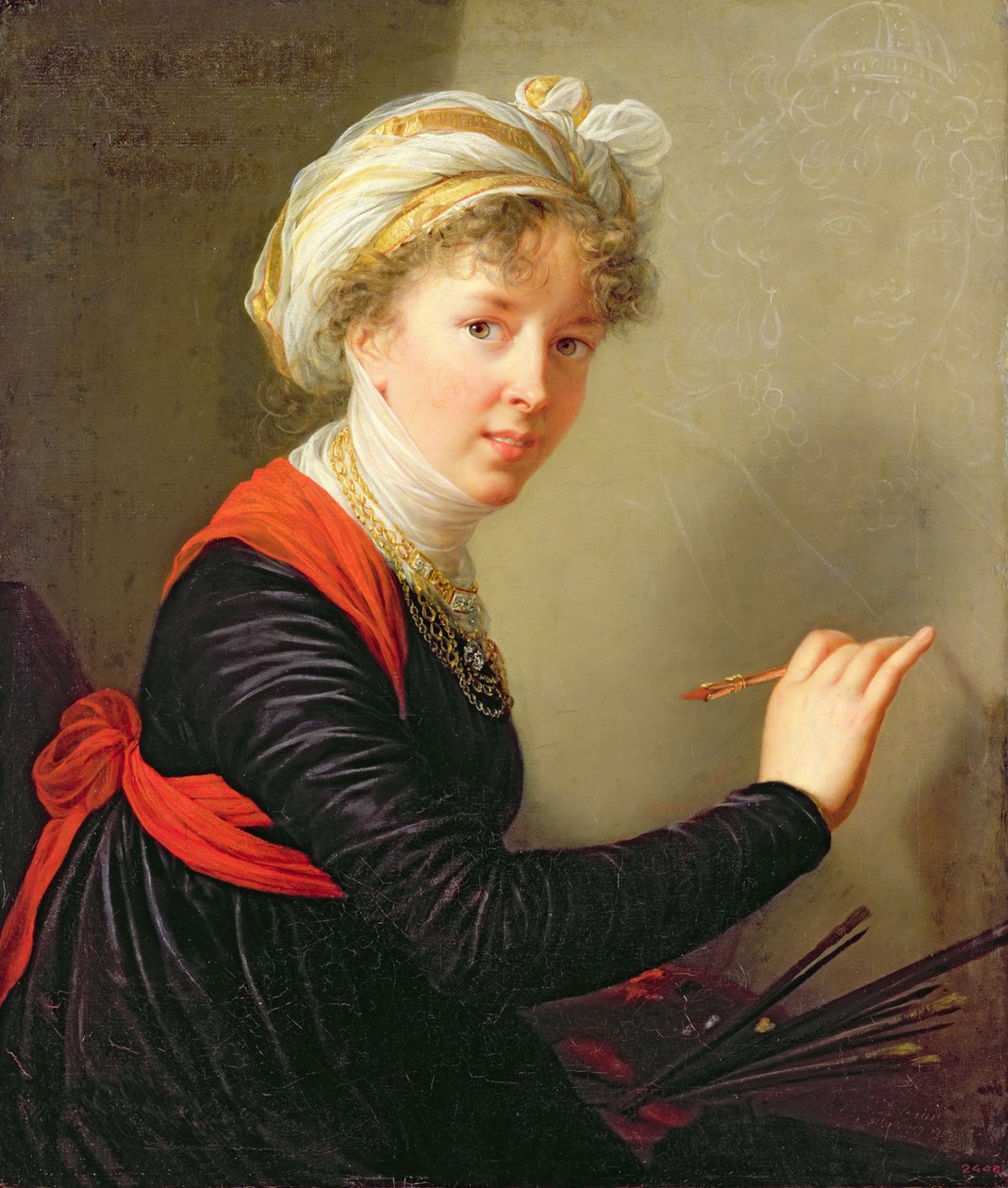 Autoportret, 1800 autorstwa Elisabeth Louise Vigee Lebrun