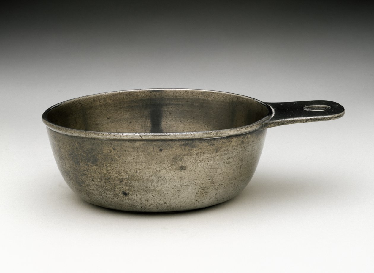 Porringer, ok. 1780-1790 (cyna) autorstwa Elisha (attr.to) Kirk