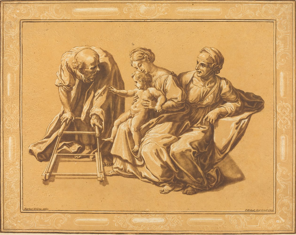 Święta Rodzina, 1724. autorstwa Elisha Kirkall