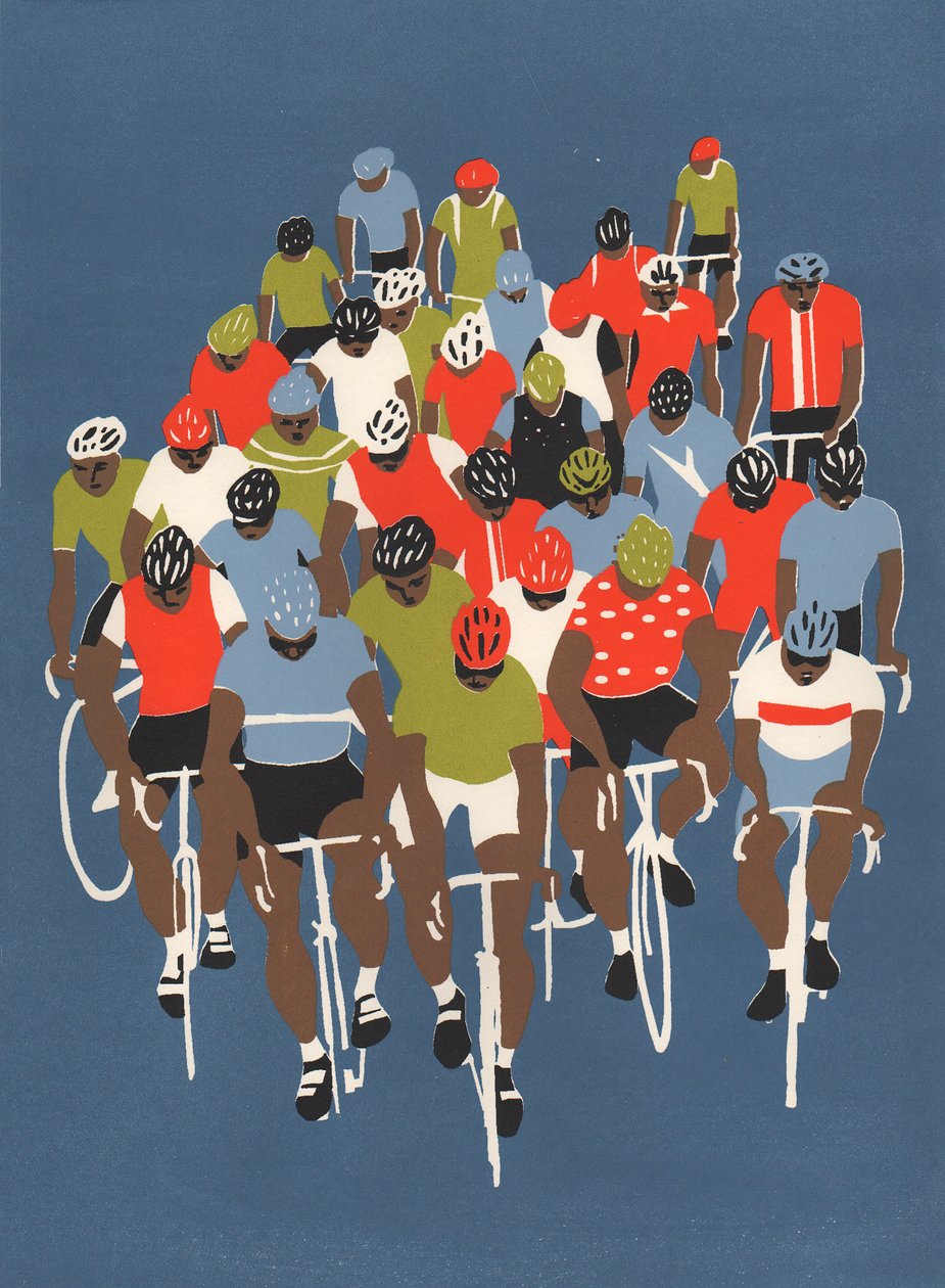 Gruppetto, 2014 (sitodruk) autorstwa Eliza Southwood