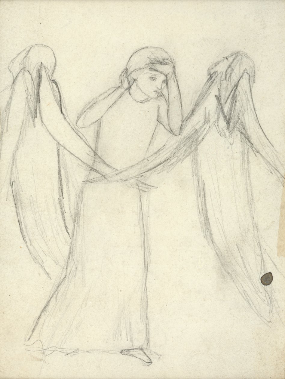 Pomysł na „La Belle Dame Sans Merci” (patrz także 200312) autorstwa Elizabeth Eleanor Siddal