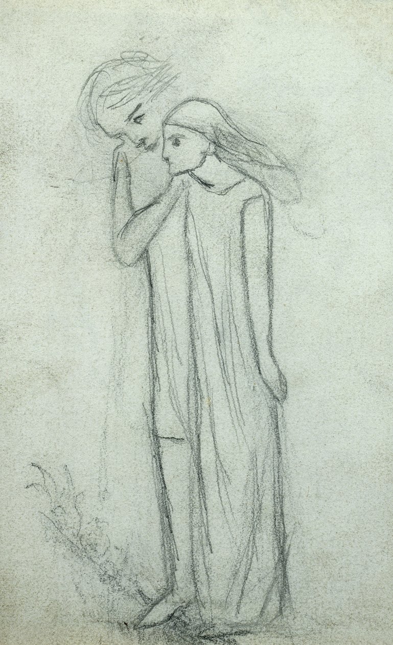 Pomysł na „La Belle Dame Sans Merci” (patrz także 200314) autorstwa Elizabeth Eleanor Siddal