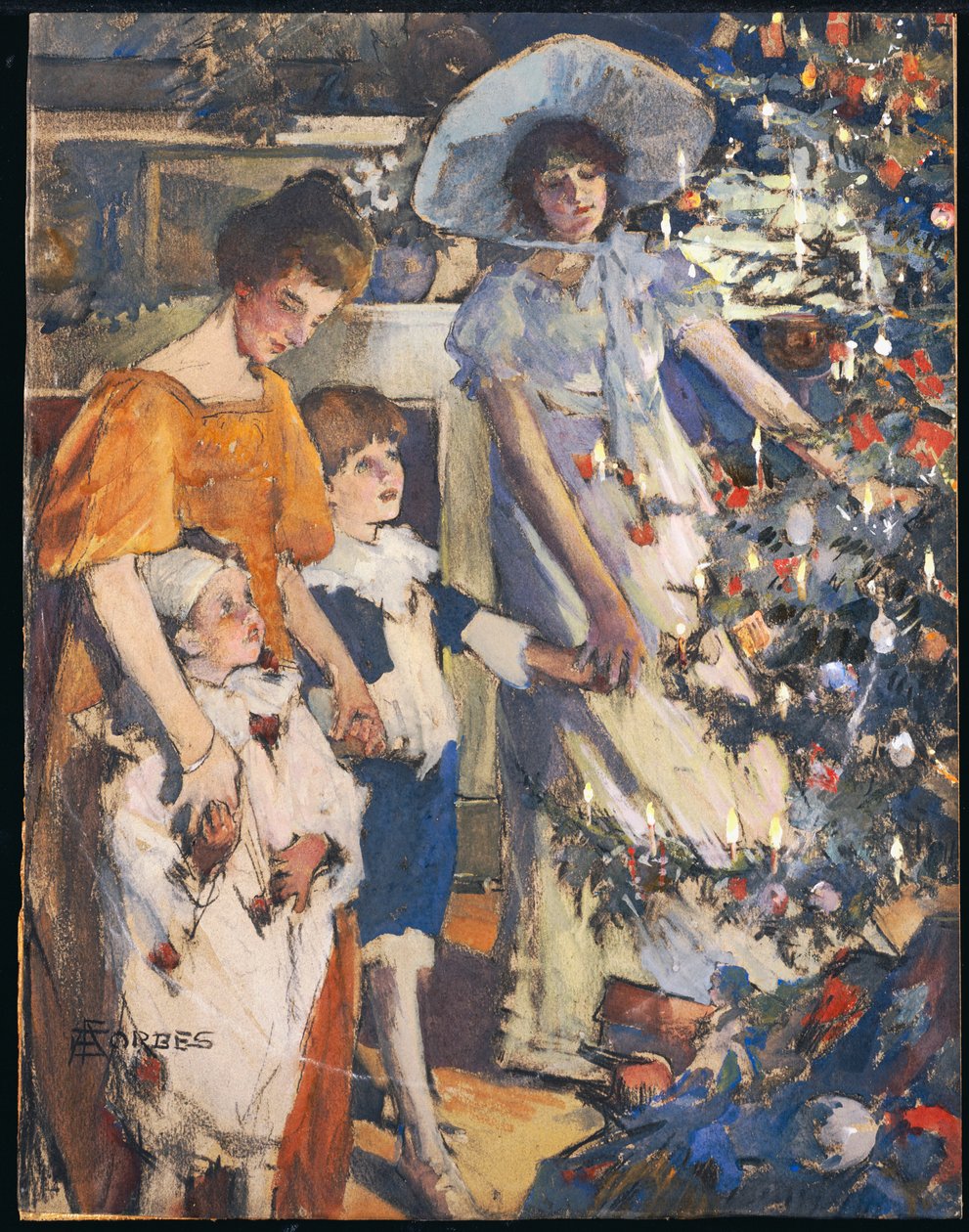 Choinka autorstwa Elizabeth Adela Stanhope Forbes