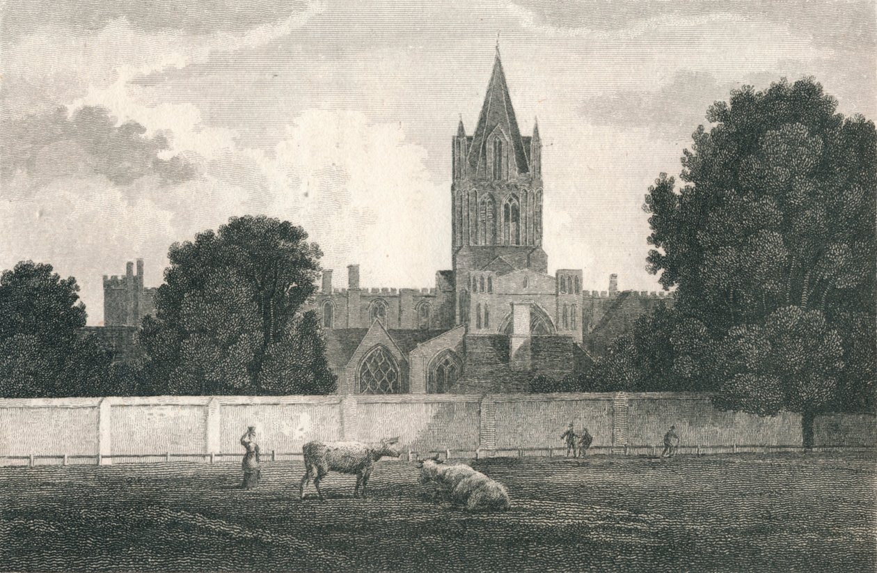 „Katedra Christ Church, Oksford”, 1811 r. autorstwa Elizabeth Byrne