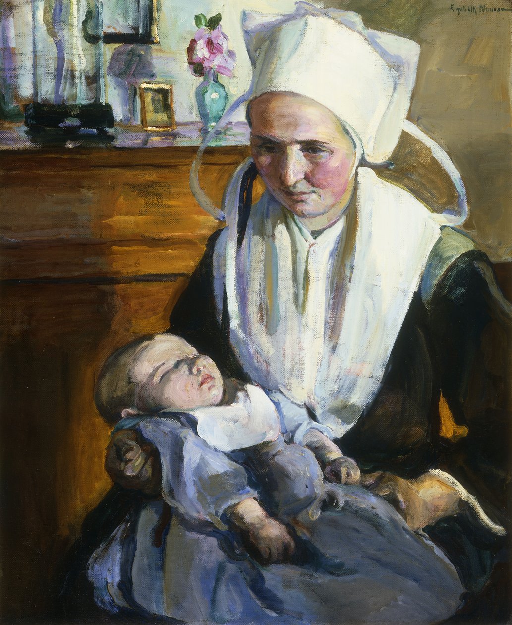 Śpiące dziecko; Śpiące dziecko autorstwa Elizabeth Nourse