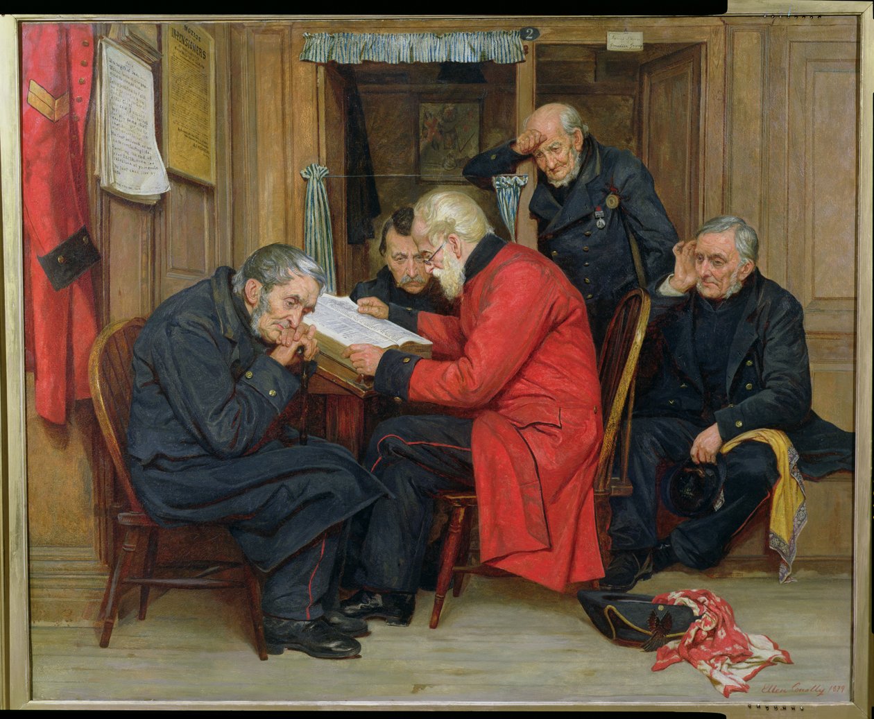 Chelsea emeryci na długich oddziałach, 1879 autorstwa Ellen Conolly
