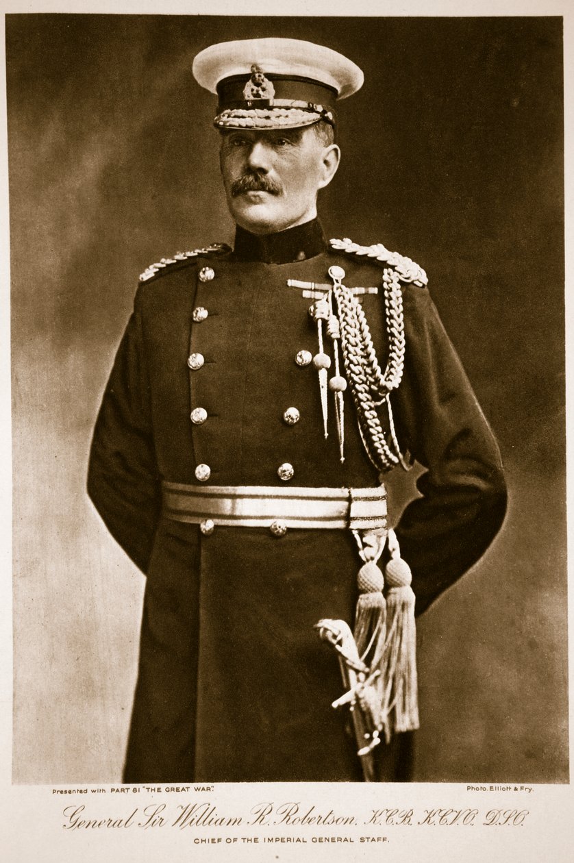 Generał Sir William R. Robertson, K.C.B., K.C.V.O., D.I.O., 1914-19 autorstwa Elliott und Fry Studio