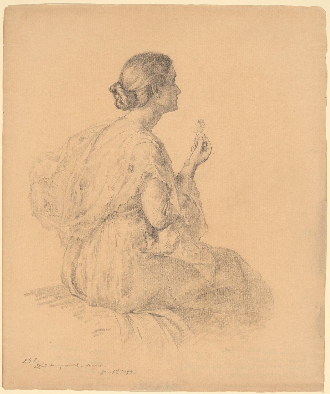 Portret żony artysty autorstwa Elliott Daingerfield