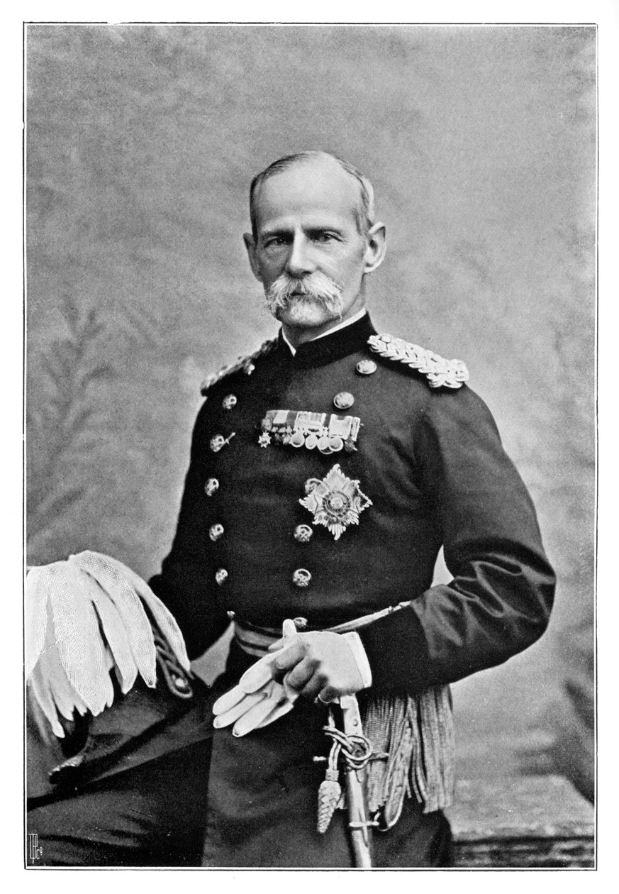 Lord Roberts, brytyjski żołnierz, 1901. autorstwa Elliott and Fry