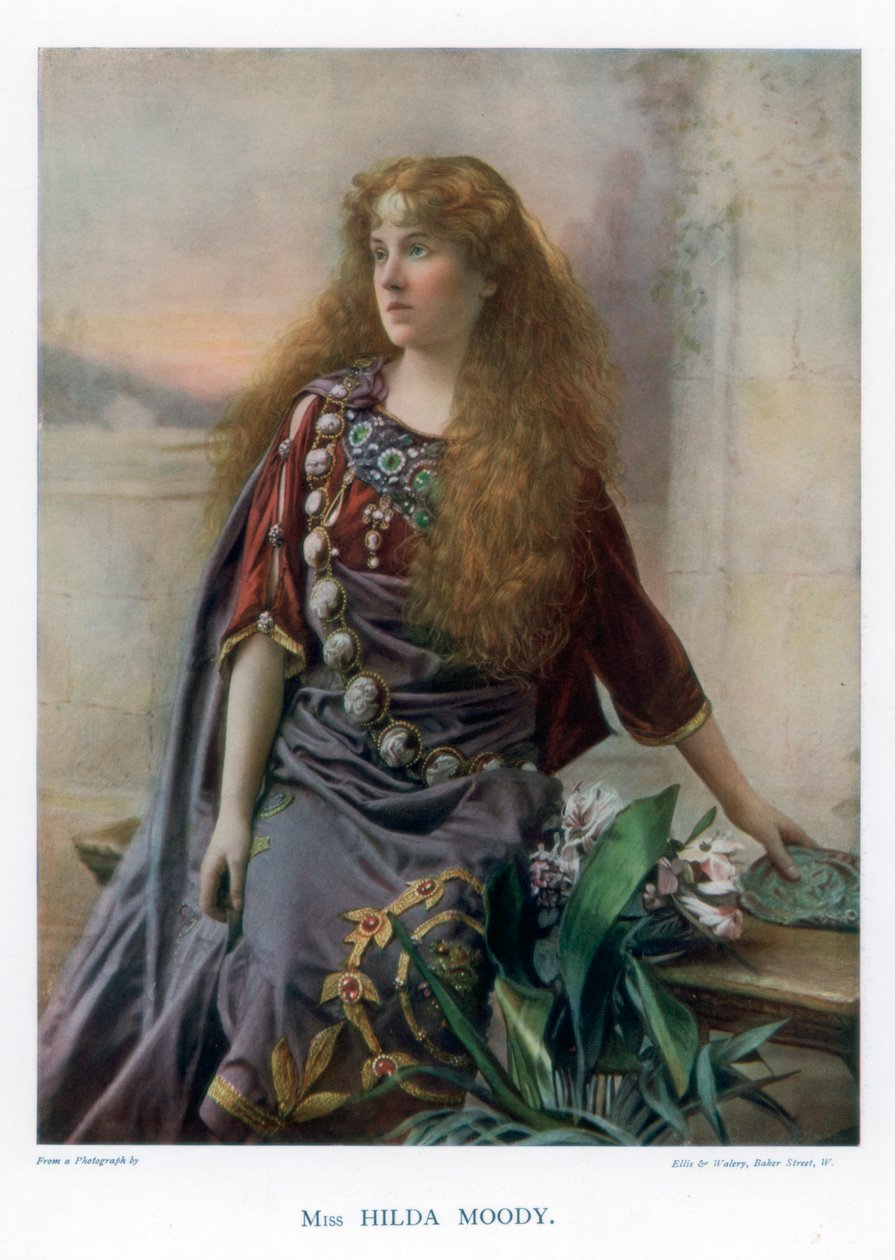Hilda Moody, brytyjska aktorka, 1901. autorstwa Ellis and Walery