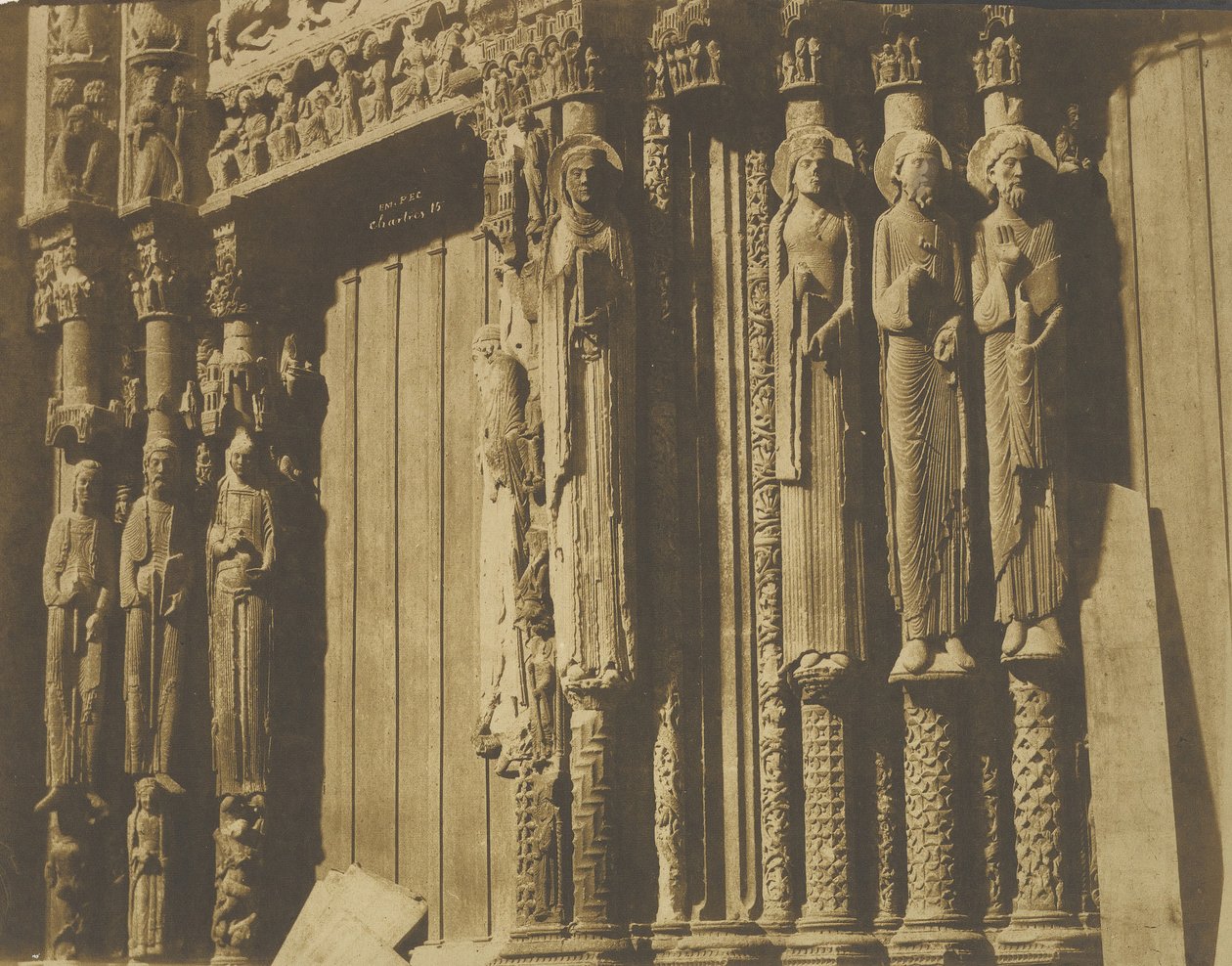 Katedra w Chartres, 1850-52. autorstwa Em. Pec