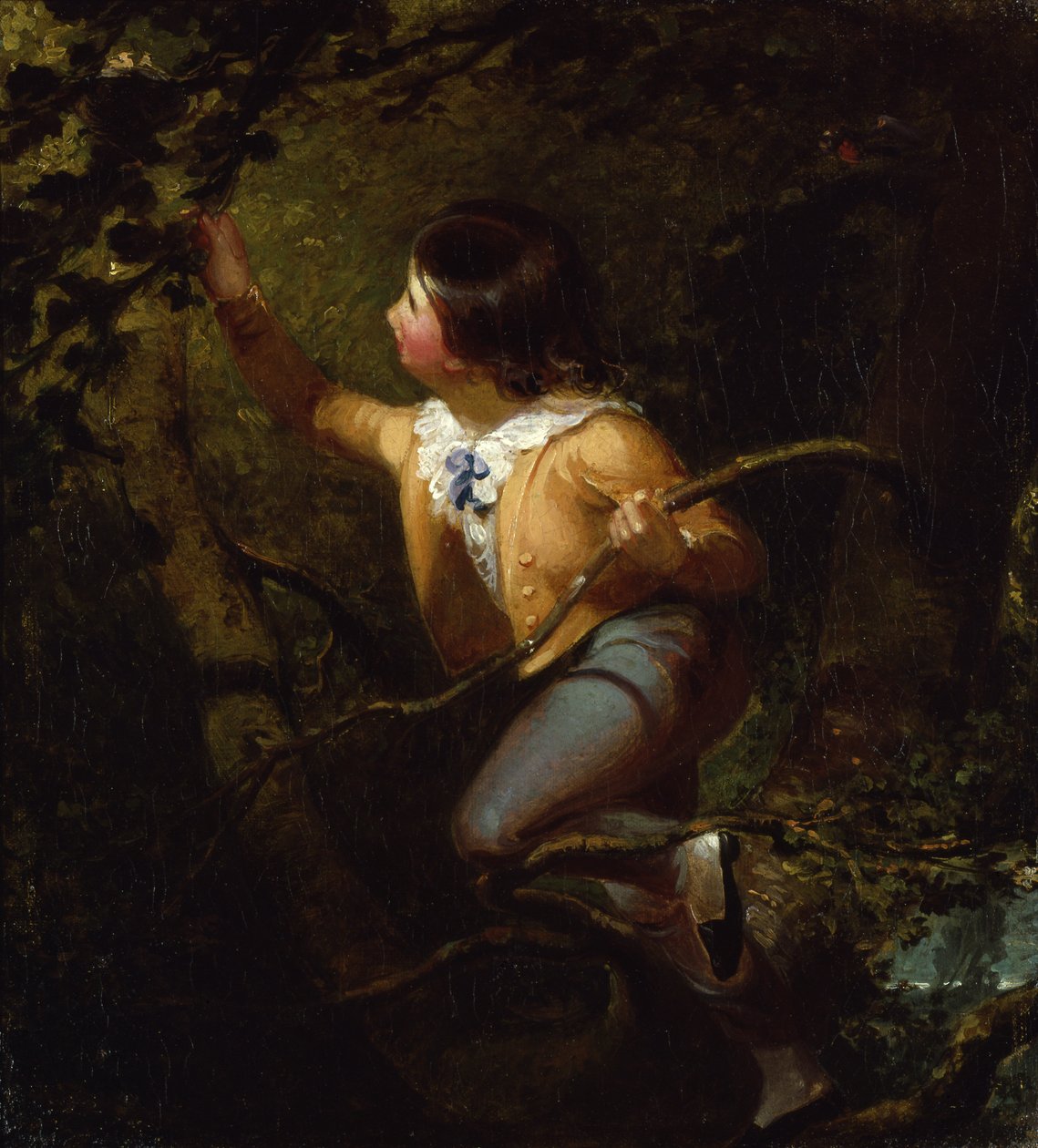 Gniazdowania ptaków, 1837. autorstwa Emanuel Gottlieb Leutze