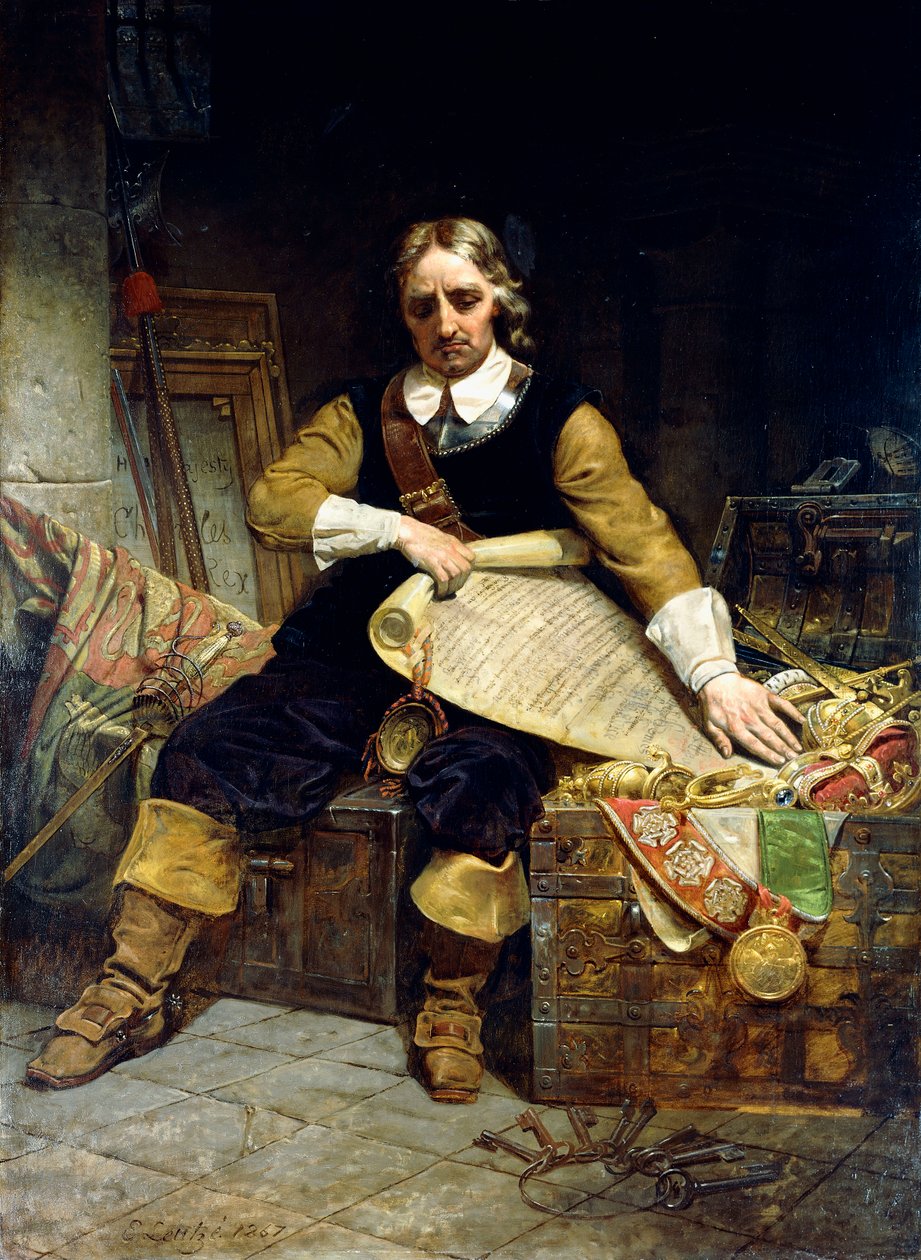 Oliver Cromwell, 1867 autorstwa Emanuel Gottlieb Leutze