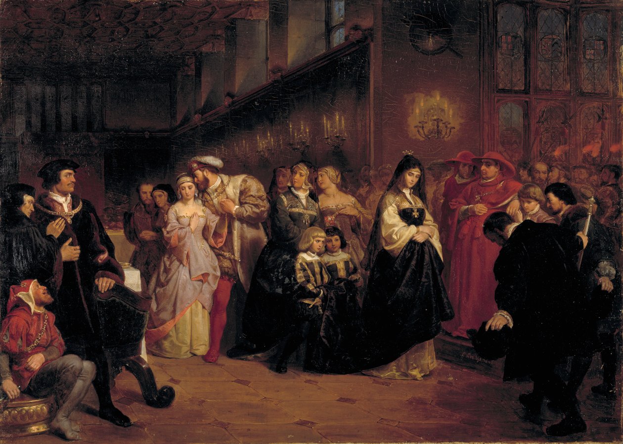 Zaloty Anny Boleyn, 1846. autorstwa Emanuel Gottlieb Leutze