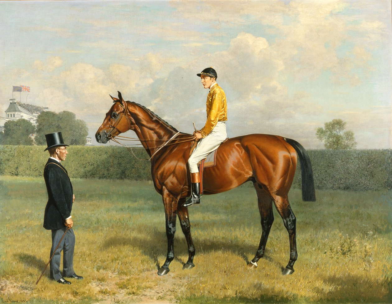 „Ormonde”, zwycięzca Derby 1886, 1886 (szczegóły patrz 188205) autorstwa Emil Adam