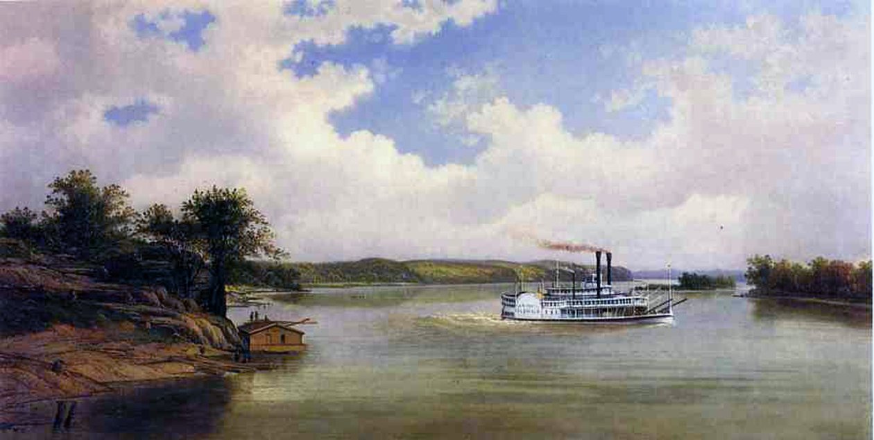Parowiec, 1881 r. autorstwa Emil Bott