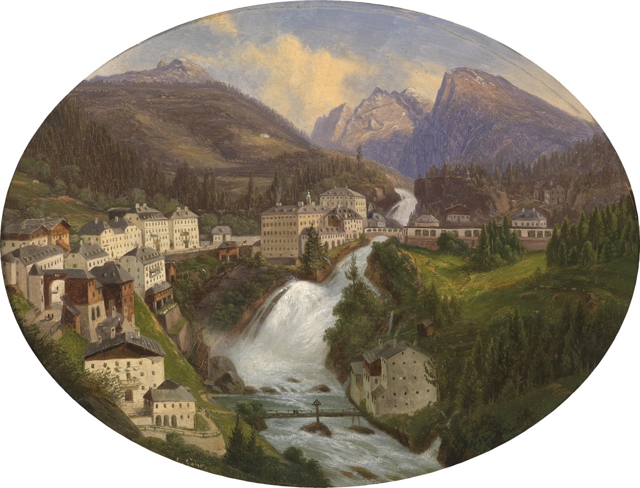 Widok Gastein autorstwa Emil Ludwig Löhr