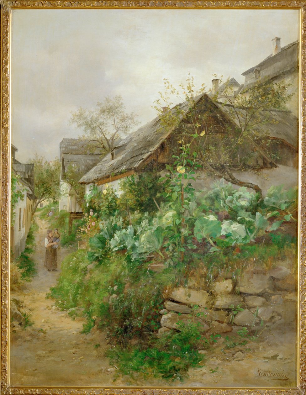 Krautgarten - Cabbage patch ... (obraz na płótnie) autorstwa Emil Barbarini