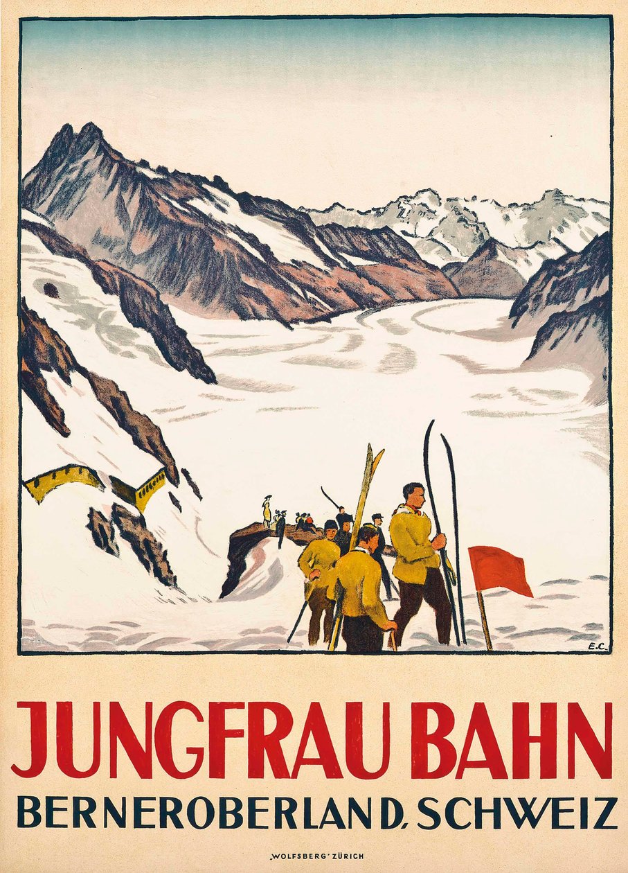 Jungfrau Bahn autorstwa Emil Cardinaux