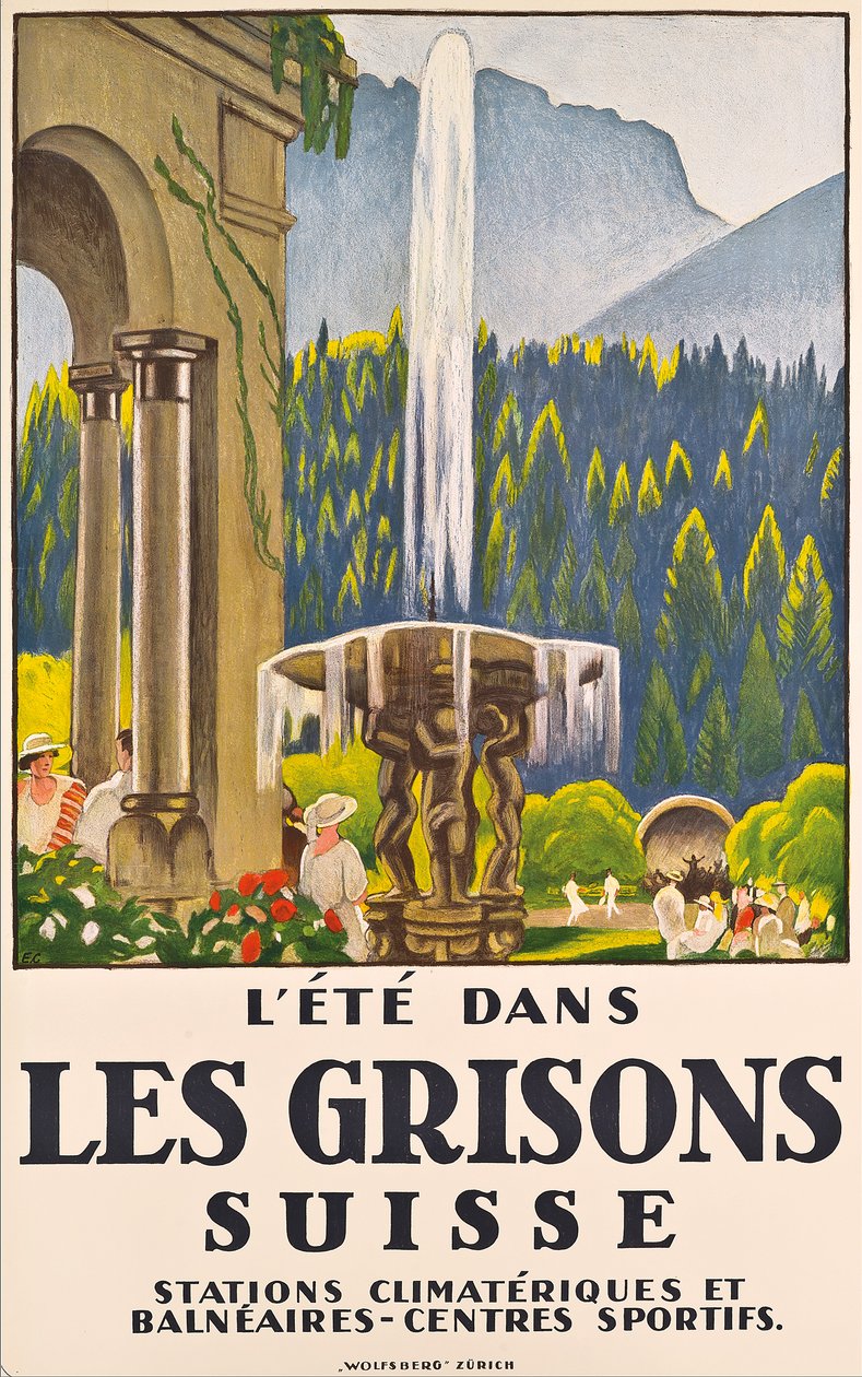 Lato w Les Grissons, Szwajcaria autorstwa Emil Cardinaux