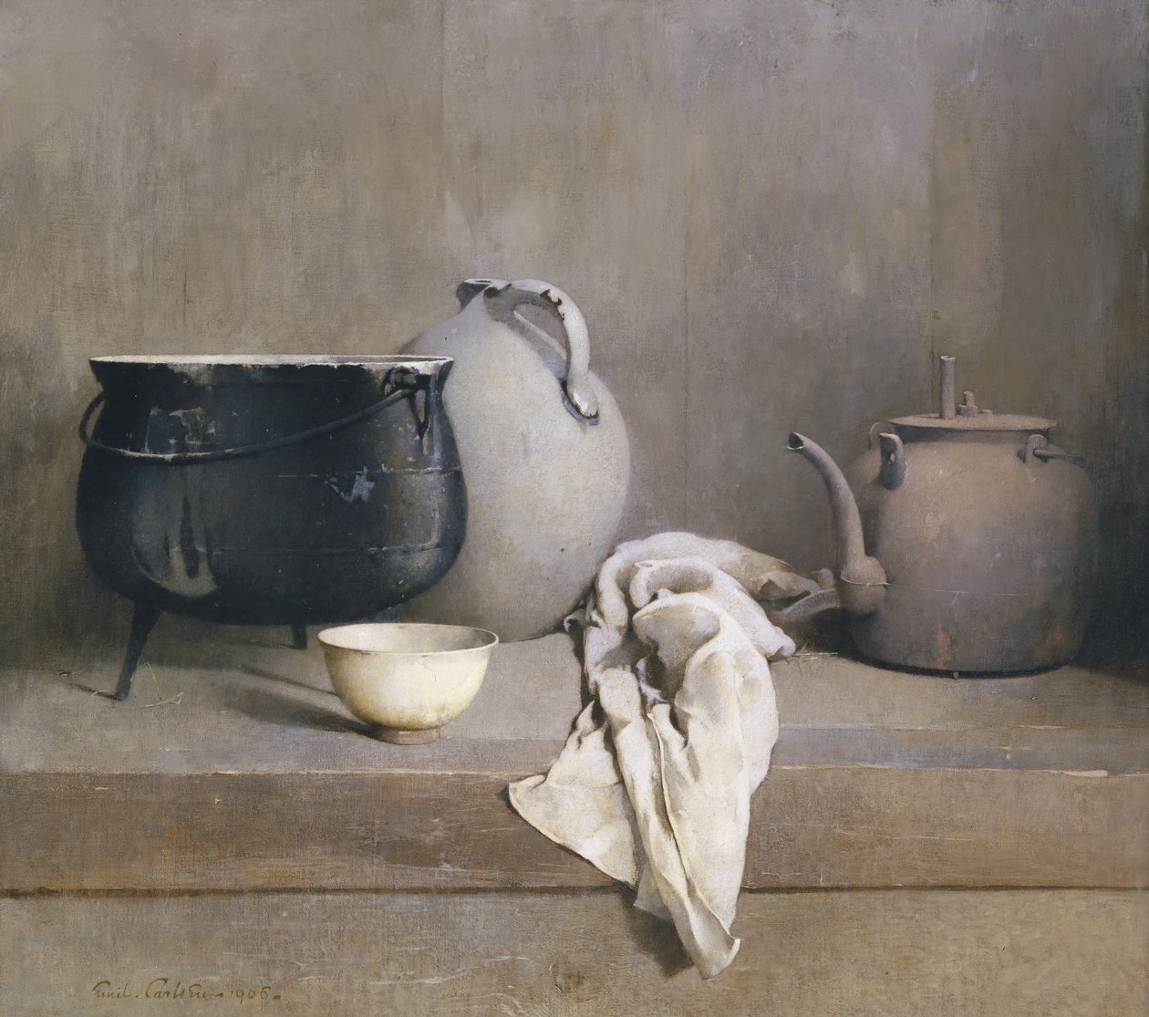 Studiuj w kolorze szarym autorstwa Emil Carlsen