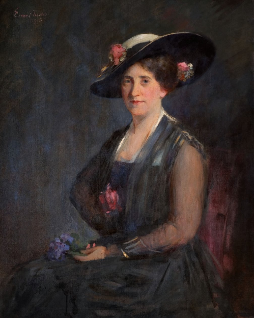 Portret pani Olgi Myers, 1915. autorstwa Emil Fuchs