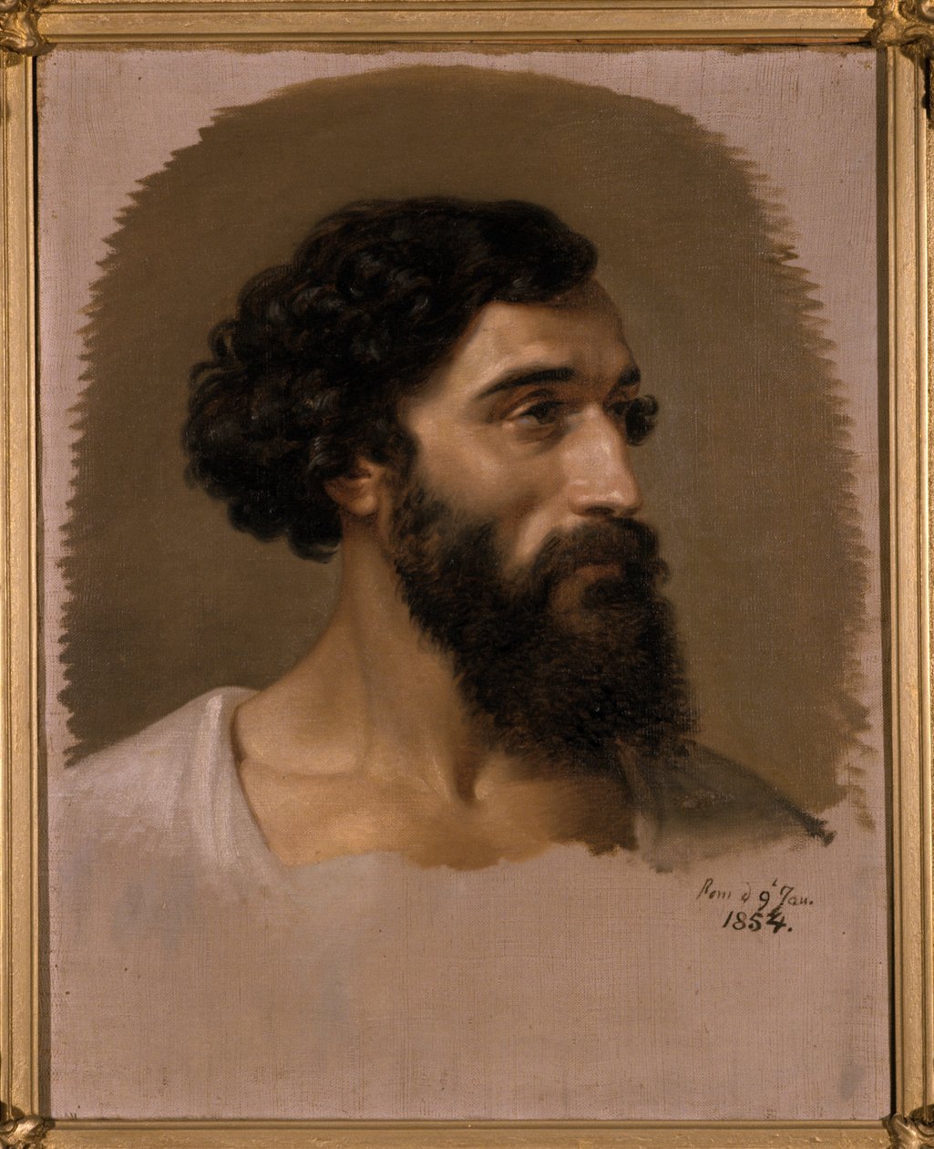 Głowa Rzymianina, 1854 autorstwa Emil Jacobs