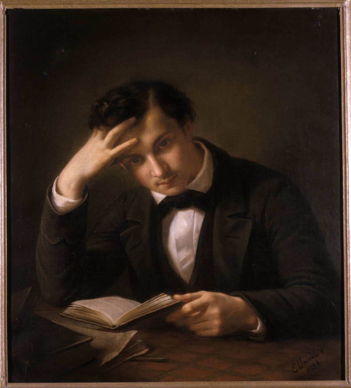 Młody student, 1858 autorstwa Emil Jacobs