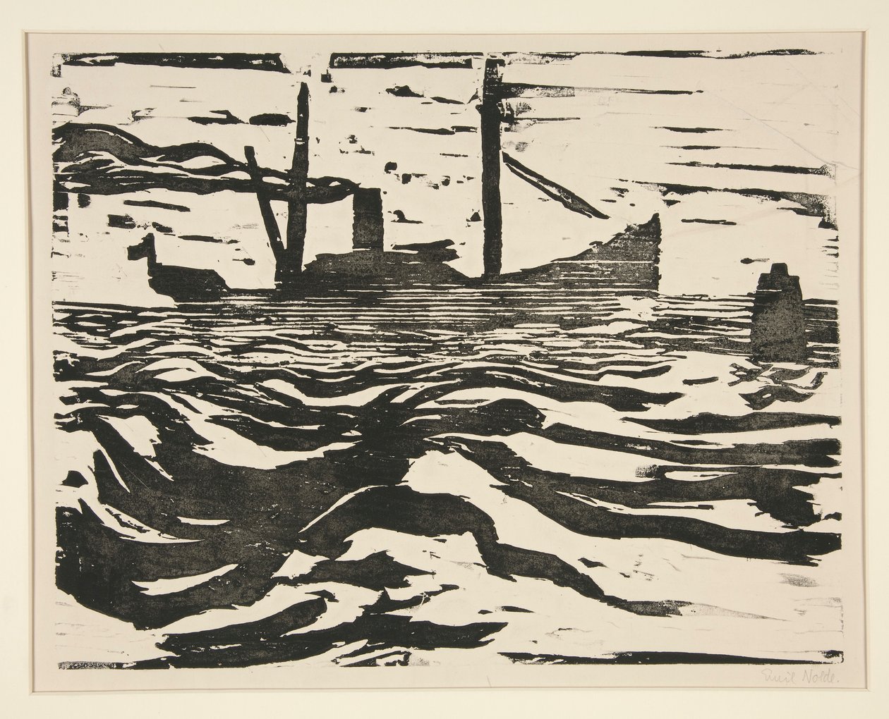 Fischdampfer (parowiec wędkarski) autorstwa Emil Nolde