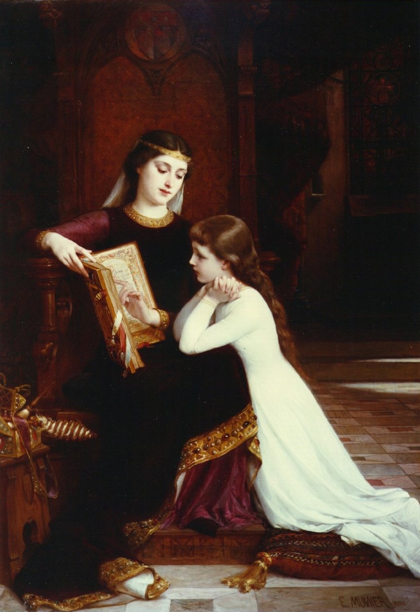 Lekcja czytania autorstwa Emile Munier