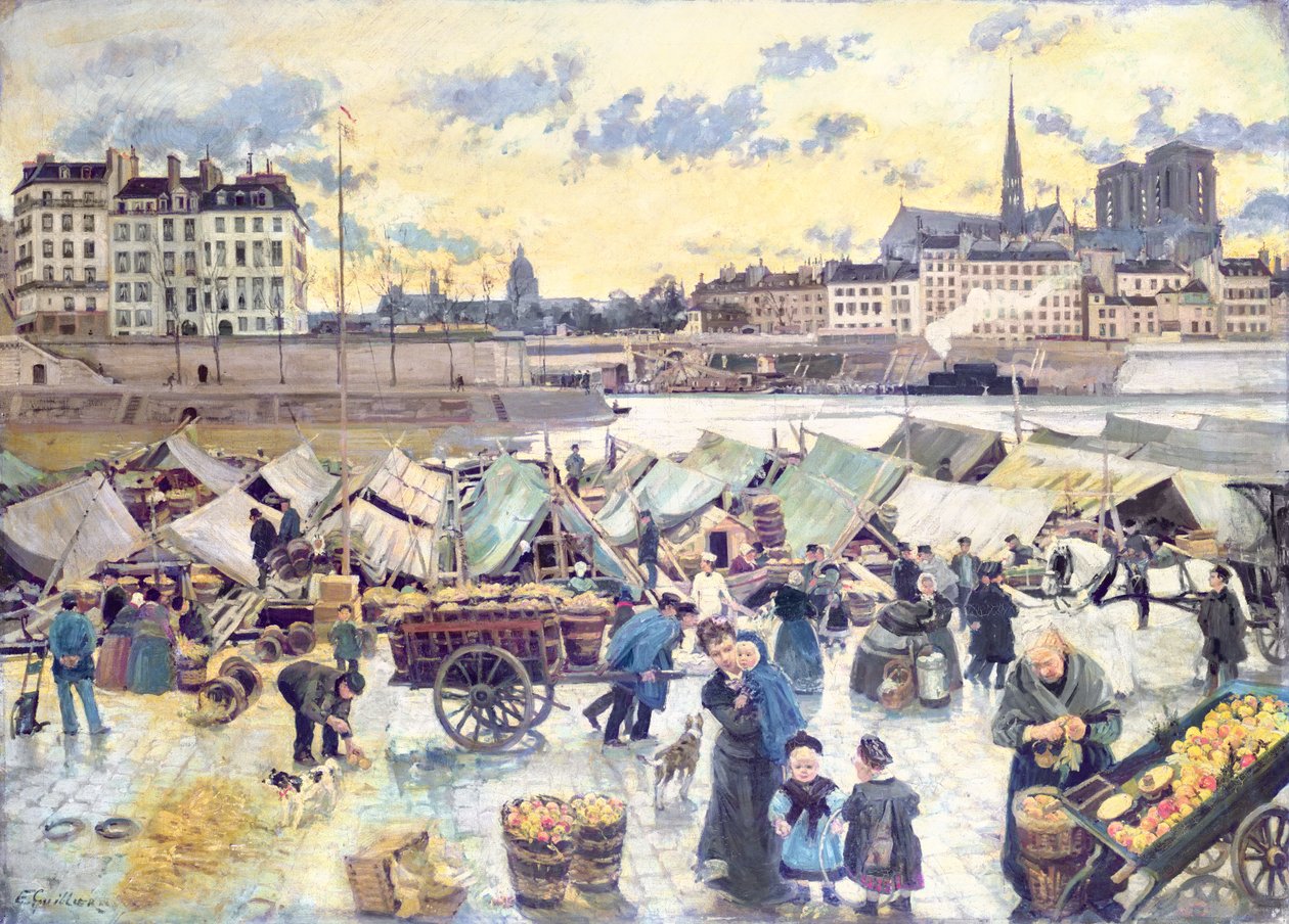 Rynek Apple autorstwa Emile Antoine Guillier
