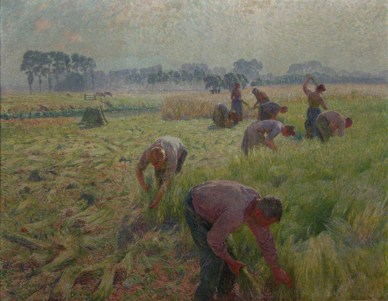 Zbiór lnuNederlands: De vlasoogstn autorstwa Emile Claus
