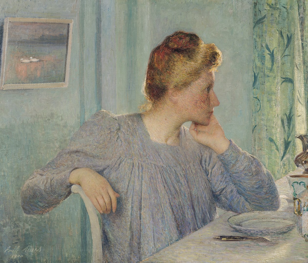 Portret kobiety, 1900 autorstwa Emile Claus