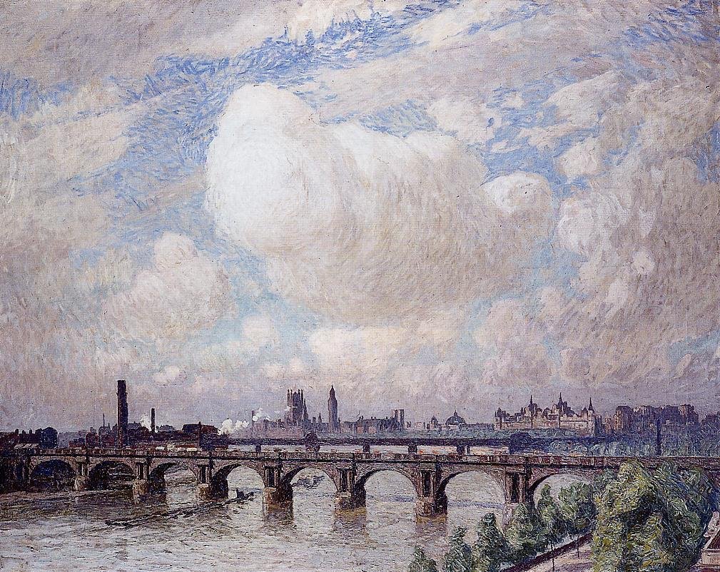 Most Waterloo w słońcu autorstwa Emile Claus