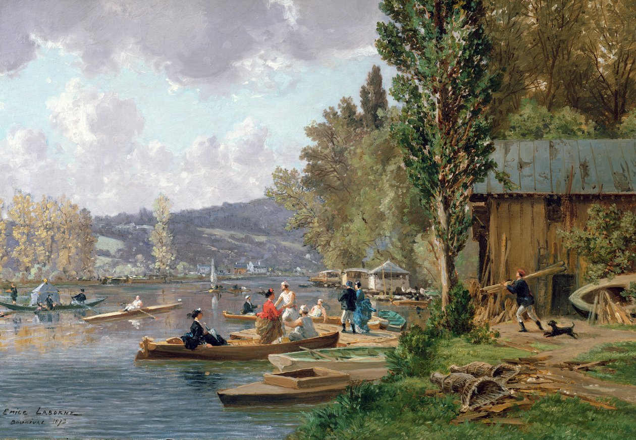 Bougival, 1873 autorstwa Emile Edme Laborne